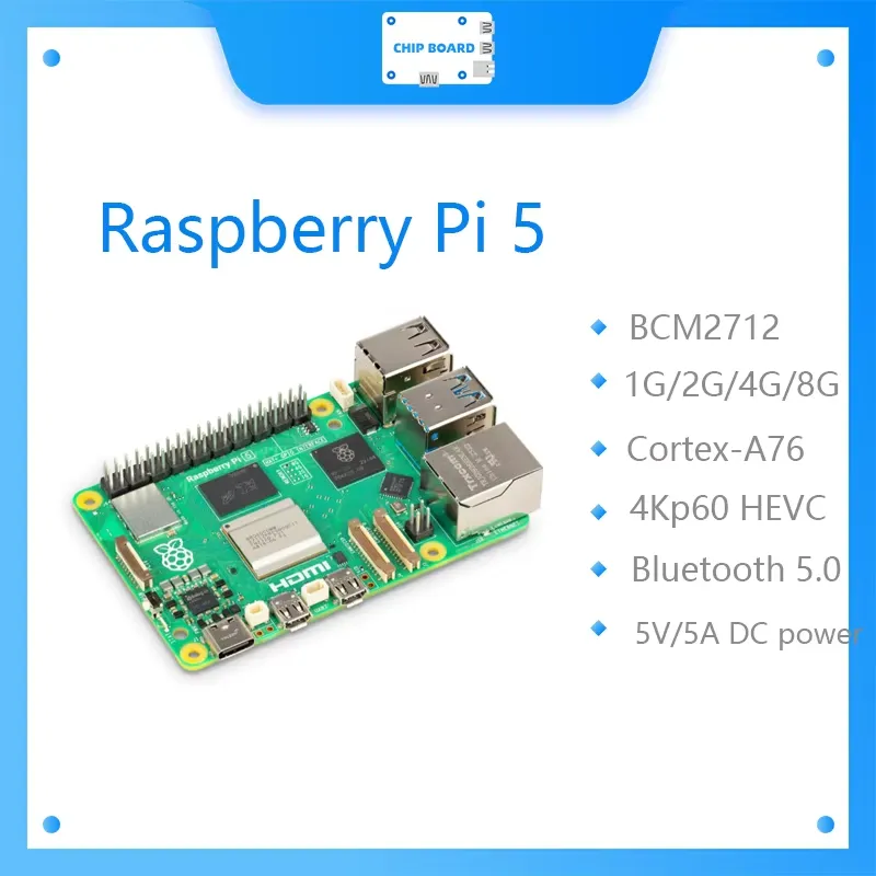 Raspberry Pi 5 8Gb Board - for Raspberry Pi 5 Board Cortex-A76